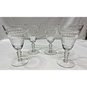 4 Tiffin Franciscan Athlone - Water Goblet, 6 1/8”
